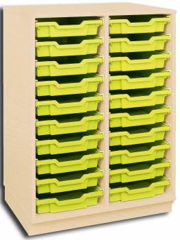 Quadro Regal M+, B 70 + 20 Behälter, hellgrün (Quadro 92)